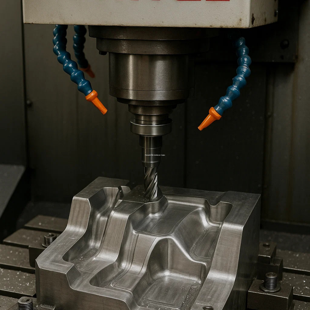 Fresado de molde en 3 ejes