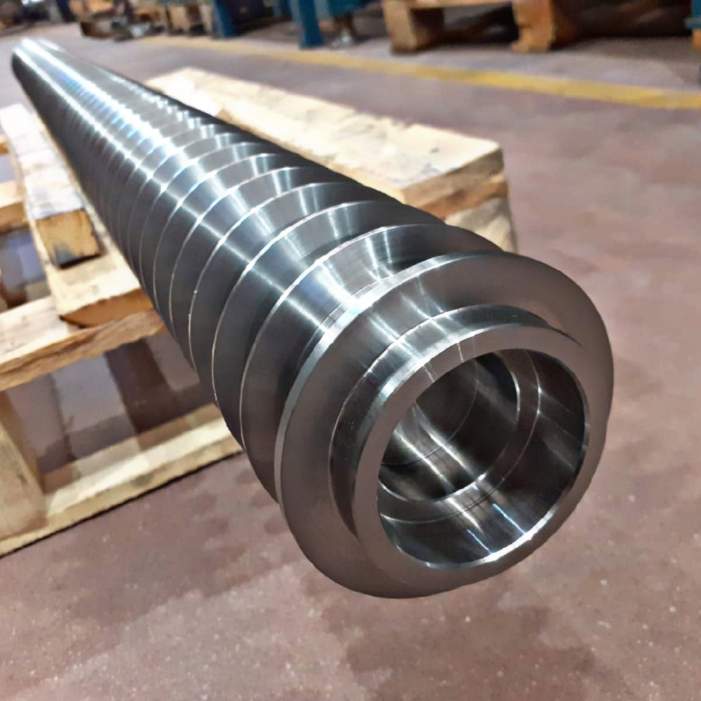 Eje mecanizado de gran longitud